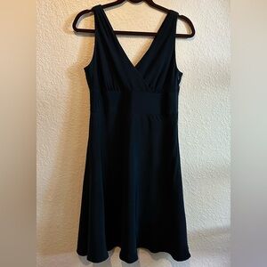 J. Crew Silk Chiffon Dress - Navy